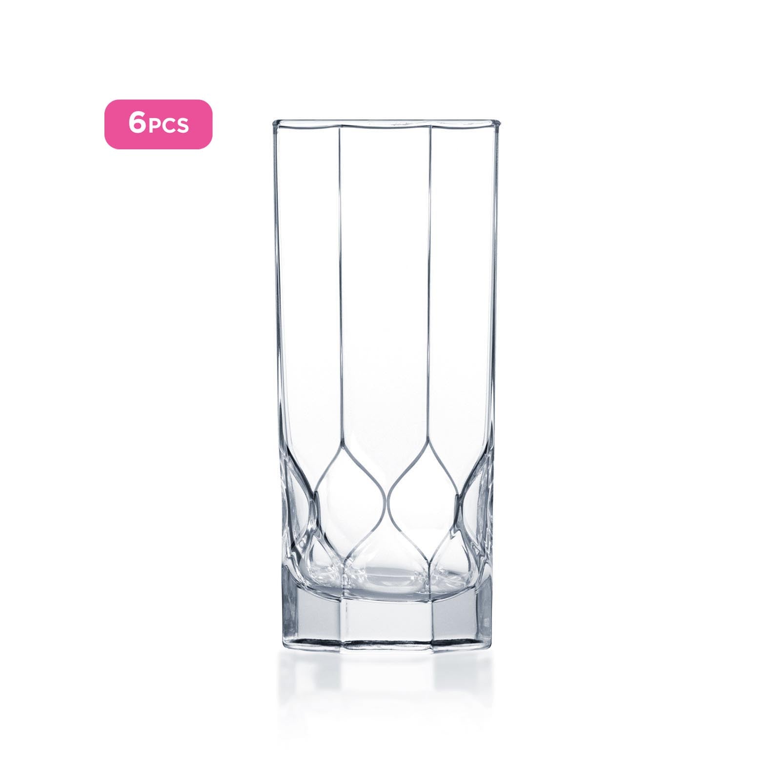 Small square embossing series glass tumbler highball glass cup in